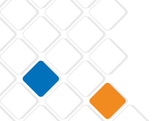 blue, orange, and white blocks